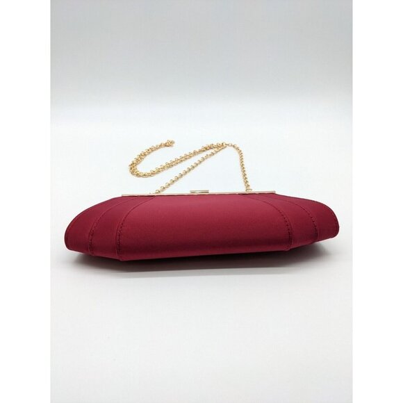 INC International Concepts Framed Wing satin women's clutch - RED - Picture 8 of 8